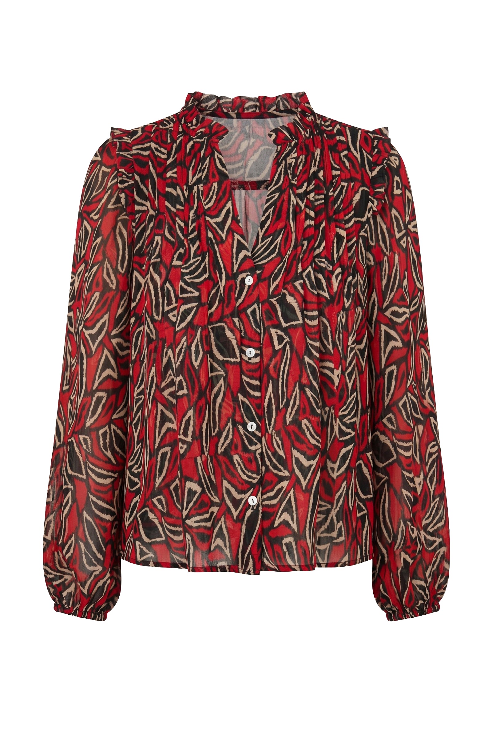 Penny the pintuck printed Blouse