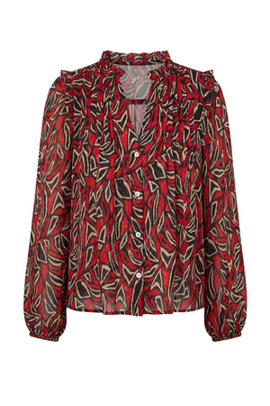 Penny the pintuck printed Blouse
