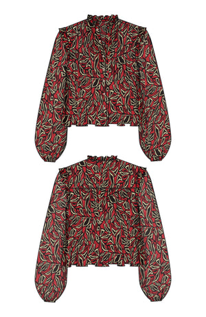Penny the pintuck printed Blouse