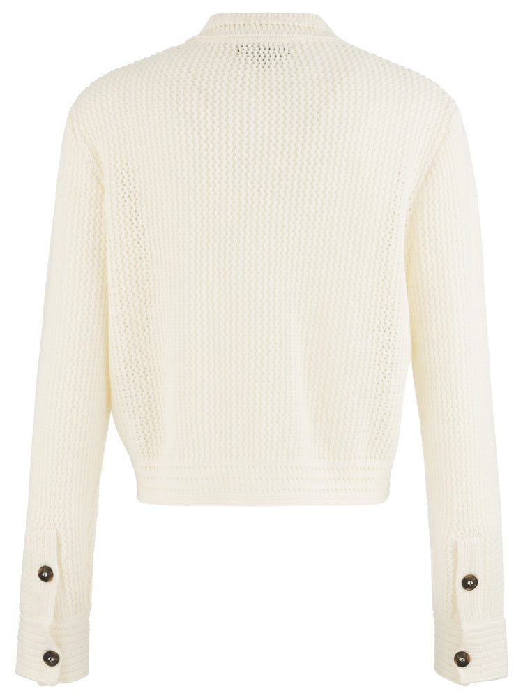 Elena Button Front Sweater Jacket