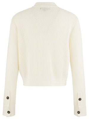 Elena Button Front Sweater Jacket
