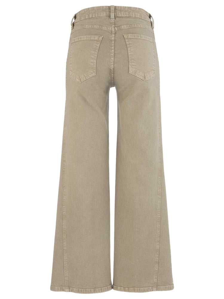 Meg High Rise Jeans with a side Panel in Tea