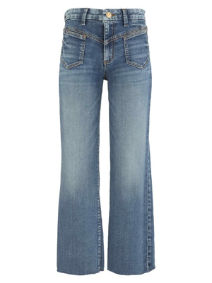Kelsey High Rise Ankle Flare pant with Front Yoke Pockets