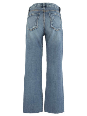 Kelsey High Rise Ankle Flare pant with Front Yoke Pockets