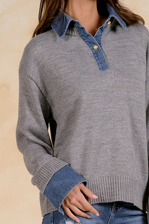 Double Up Layered Sweater (2 colors)