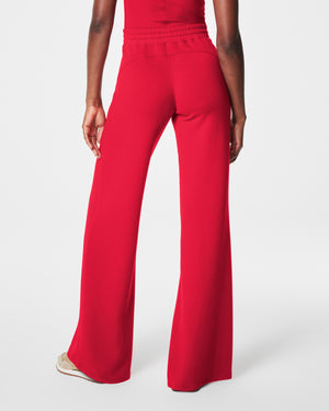 Spanx Half Zip Top and Wide Leg Pants in Spanx Red