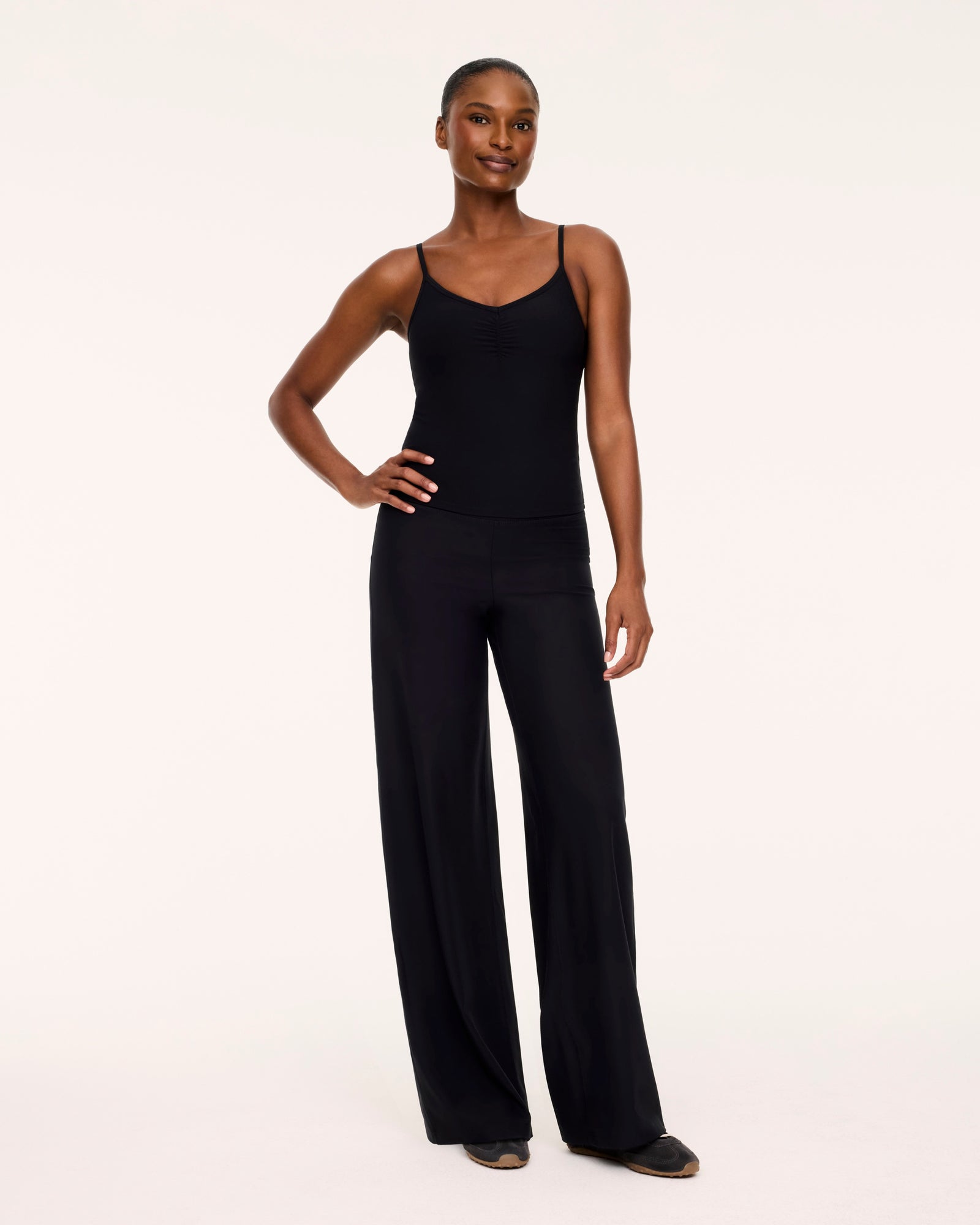 Spanx ONform Ruched Wide Leg Pant