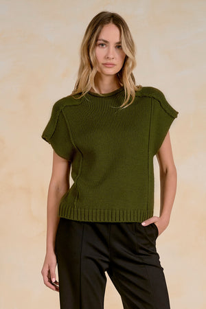 Bailey Cap Sleeve Sweater (2 colors)