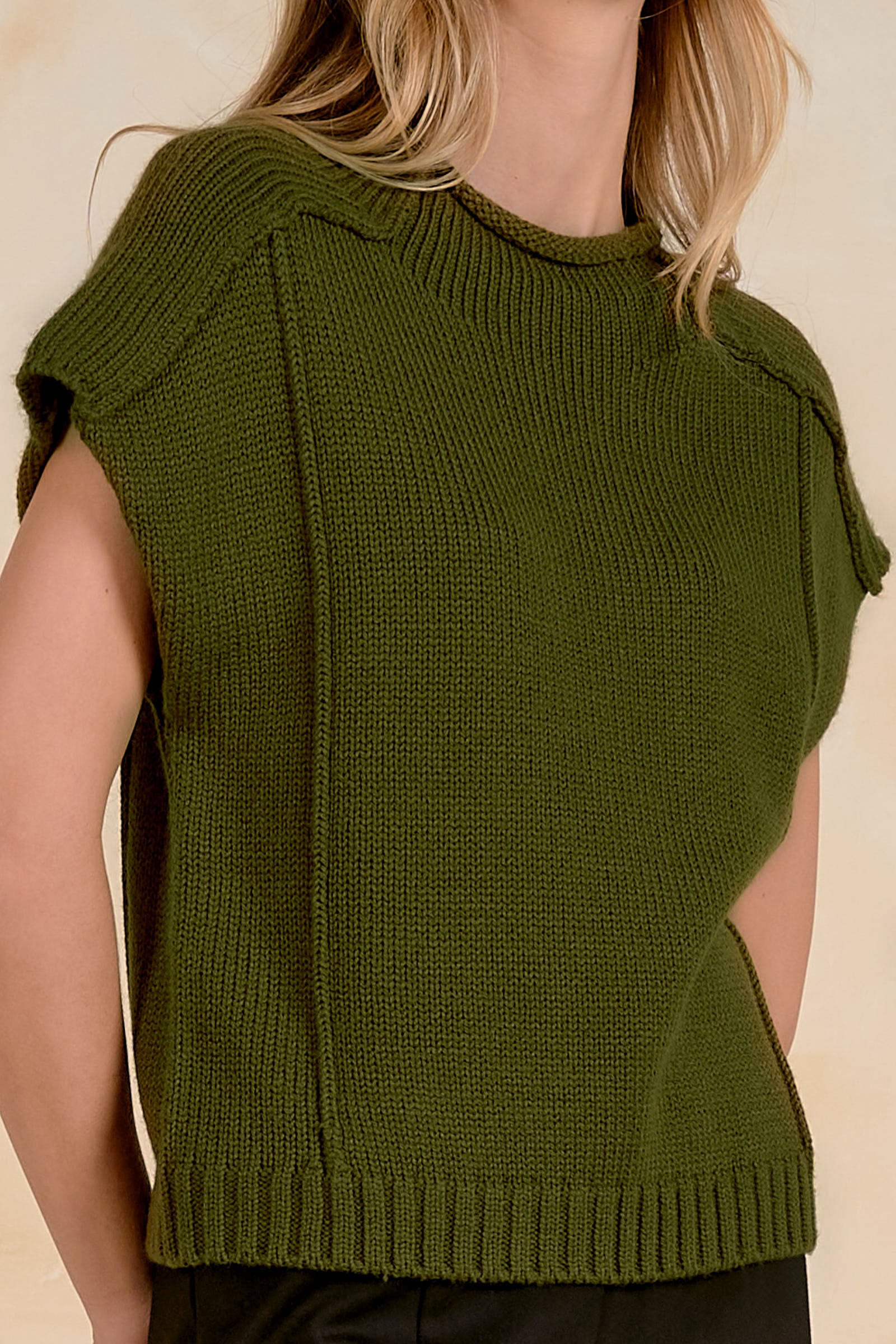 Bailey Cap Sleeve Sweater (2 colors)