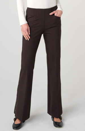 Stella Kick Flare Button Hem pull on pants
