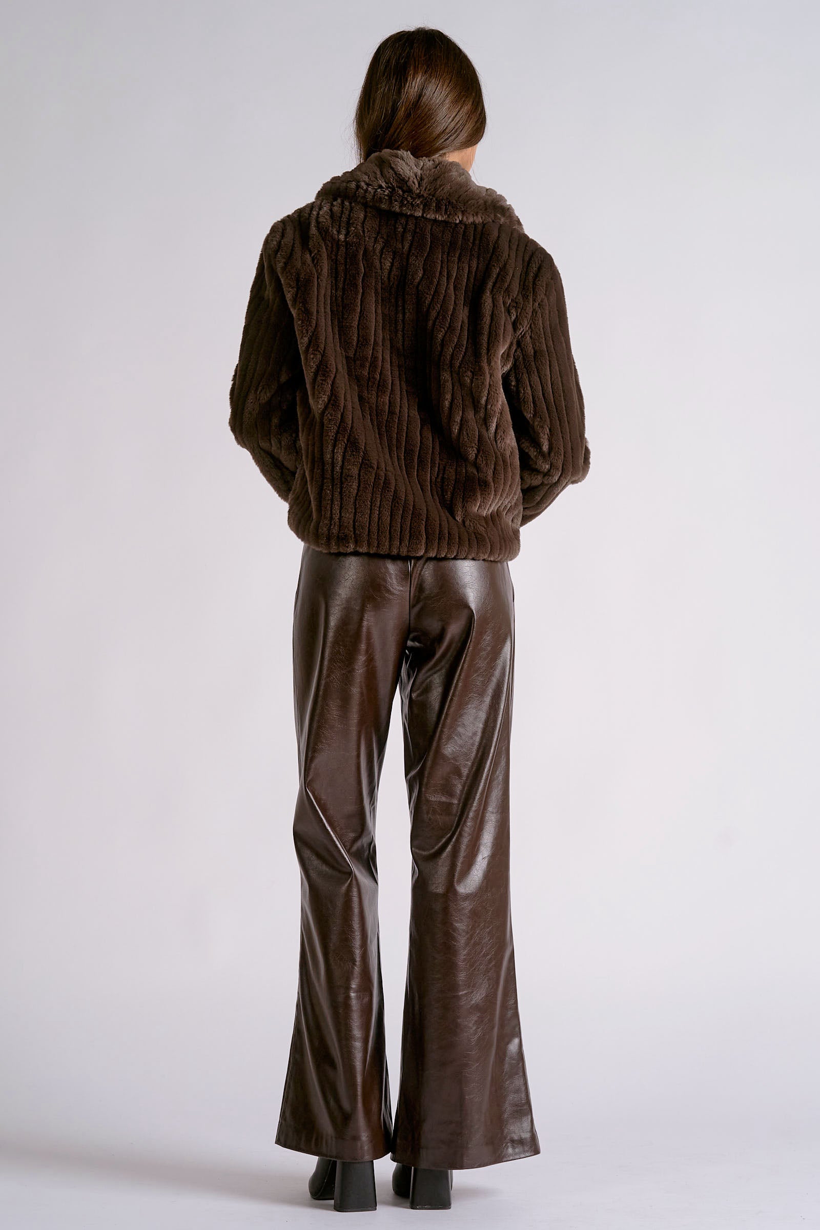 Chandler Chocolate Fur Jacket