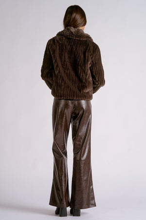Chandler Chocolate Fur Jacket