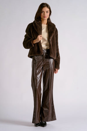 Chandler Chocolate Fur Jacket
