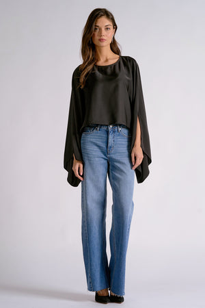 Kally Kimono Satin Top (2 colors)