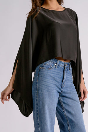 Kally Kimono Satin Top (2 colors)