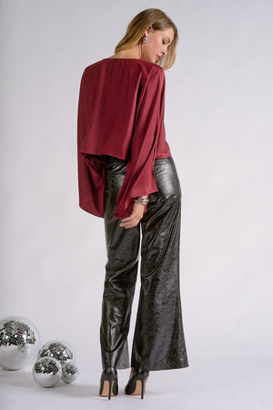 Kally Kimono Satin Top (2 colors)