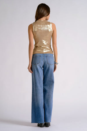 Sheila Shimmer Mesh Tank (2 colors)