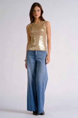 Sheila Shimmer Mesh Tank (2 colors)