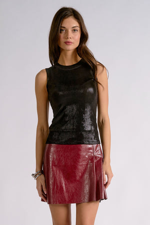 Sheila Shimmer Mesh Tank (2 colors)