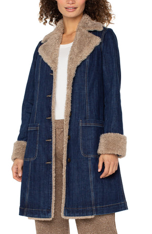 Sheena Sherpa Trimmed Jacket
