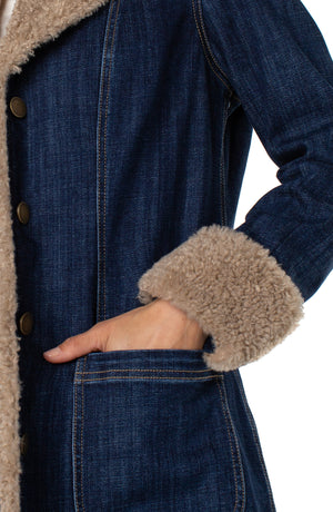 Sheena Sherpa Trimmed Jacket