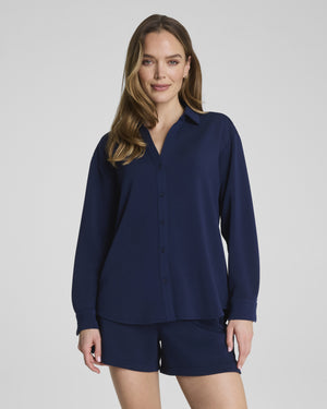 Spanx Air Essentials Oversized button down Top (3 colors)