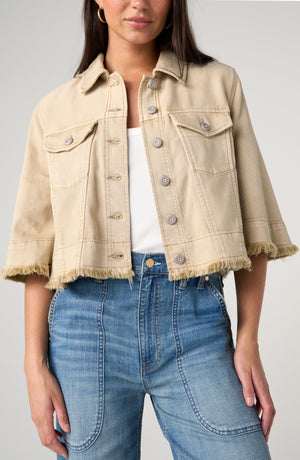 The Amy Frayed Flounce Jacket