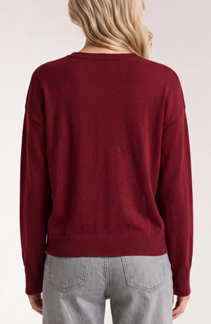 Bethany Beautiful Drape Top Mixed Median Sweater (3 colors)