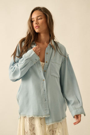 Cally the Chambray Denim Top