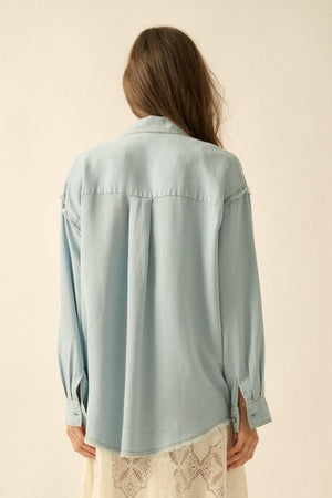 Cally the Chambray Denim Top