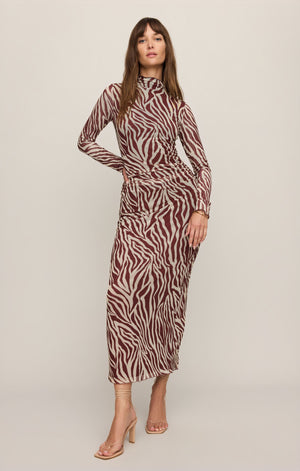 Sevillla Zebra Mesh Midi