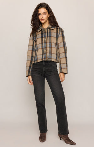 Petra Plaid Shrunken Jacket By Z Supply