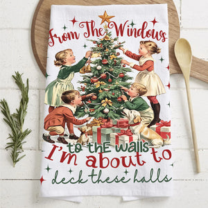 From the Windows to the Walls Holiday Dish Towel