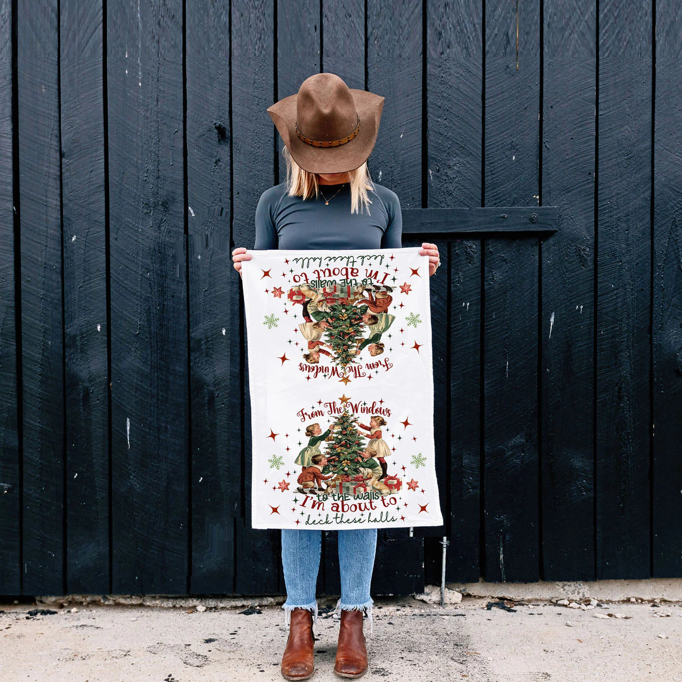From the Windows to the Walls Holiday Dish Towel