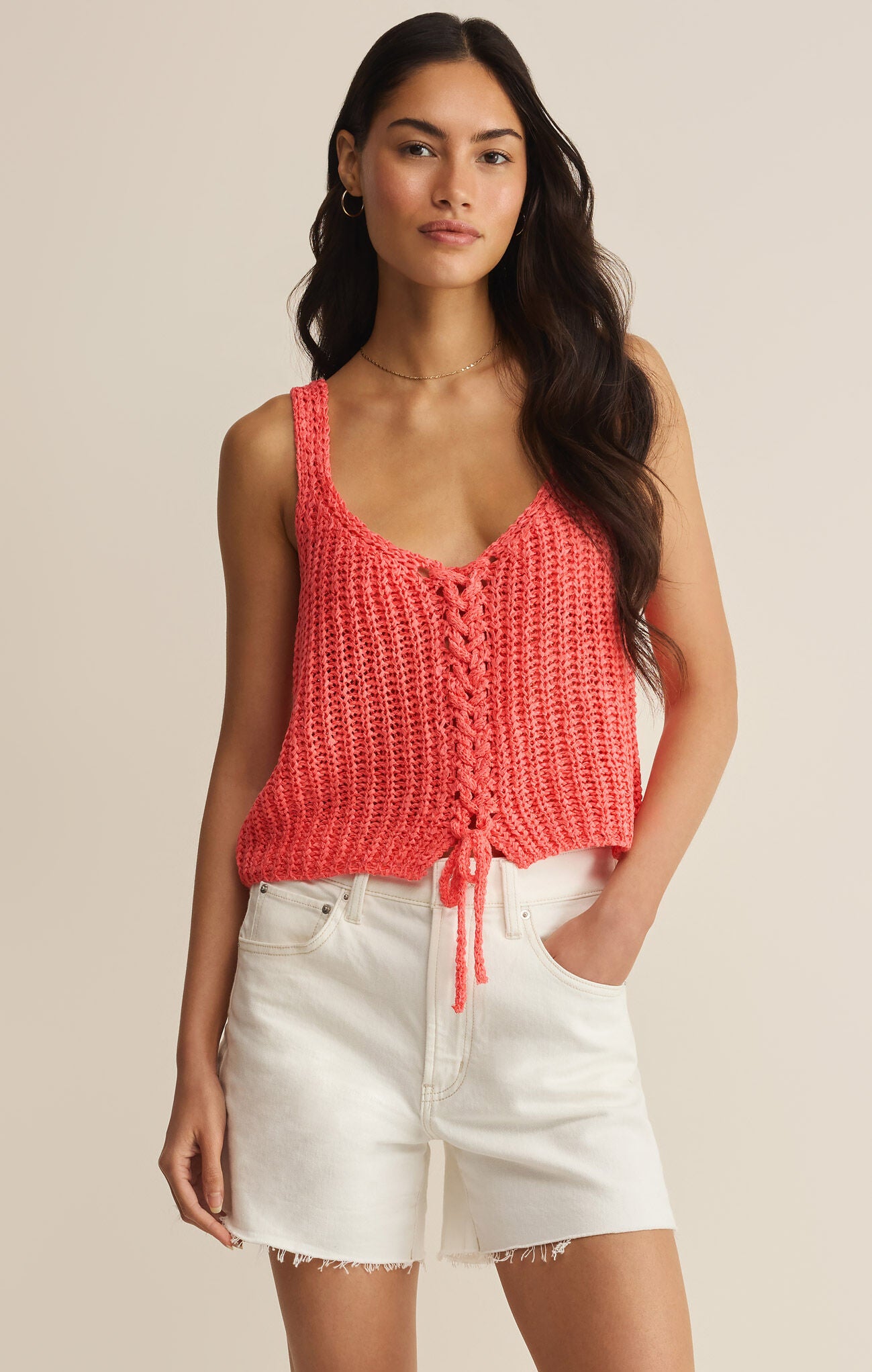 Tate Lace Up Sweater Top from Z Supply